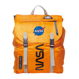 Sleep-N-Pack™ – Big Kid Size | NASA Official Logo & Patches | 2-in-1 Backpack & Sleeping Bag with Cozy Fleece Liner - ORANGE