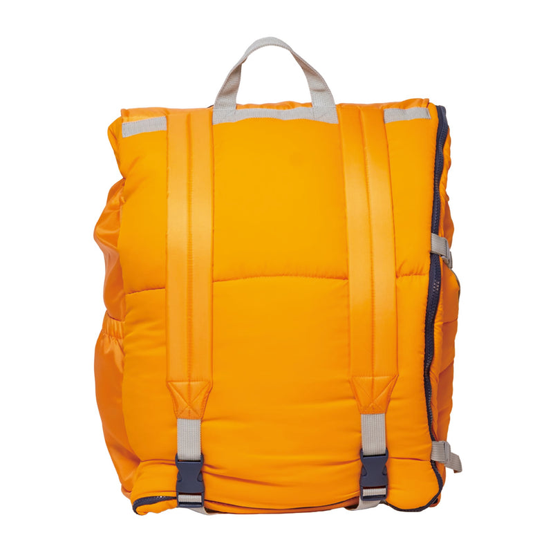 Sleep-N-Pack™ – Big Kid Size | NASA Official Logo & Patches | 2-in-1 Backpack & Sleeping Bag with Cozy Fleece Liner - ORANGE