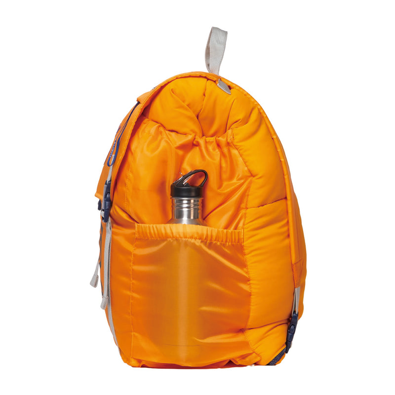 Sleep-N-Pack™ – Big Kid Size | NASA Official Logo & Patches | 2-in-1 Backpack & Sleeping Bag with Cozy Fleece Liner - ORANGE