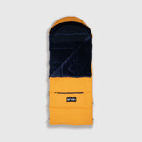 Sleep-N-Pack™ – Big Kid Size | NASA Official Logo & Patches | 2-in-1 Backpack & Sleeping Bag with Cozy Fleece Liner - ORANGE