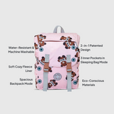 Sleep-N-Pack™ – Little Kid Size | Cozy Mink Collection: Teddy Bears