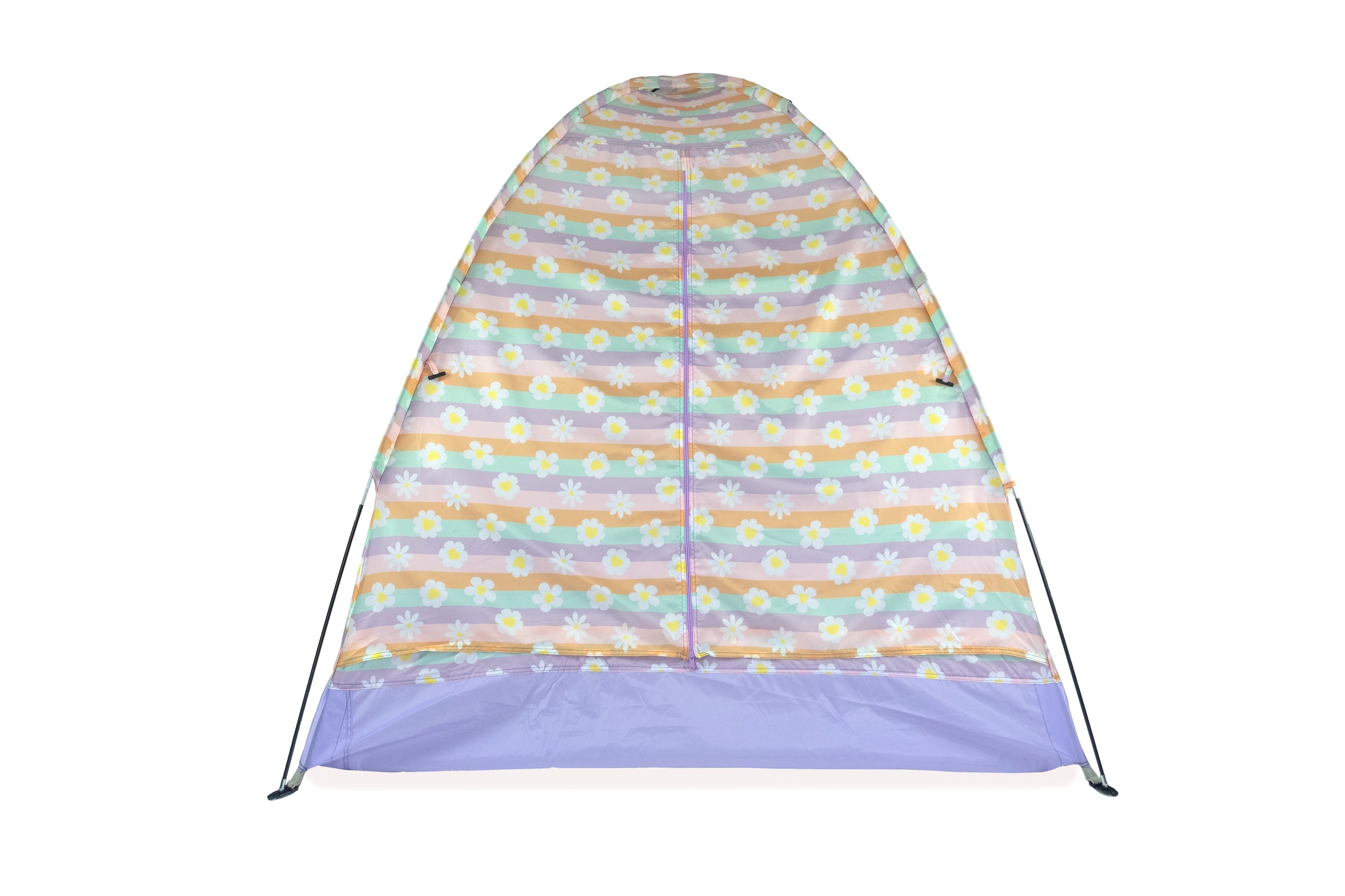 Indoor/Outdoor Camping Play Tent - Happy Daisy Stripes