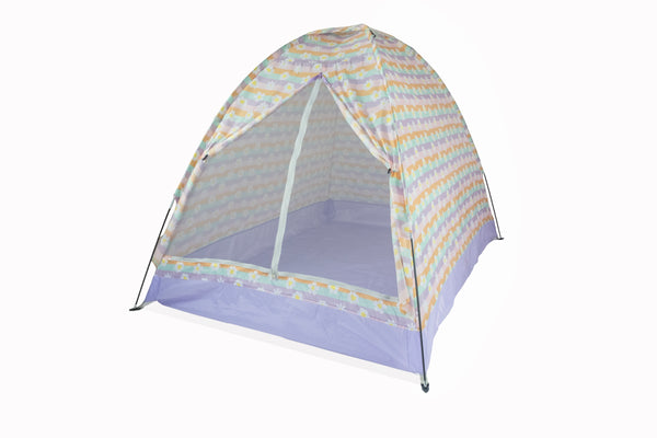 Indoor/Outdoor Camping Play Tent - Happy Daisy Stripes