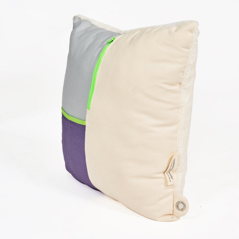 "Artist" Storage Pocket Pillow - [product_title} with Zipper - mimish, inc.